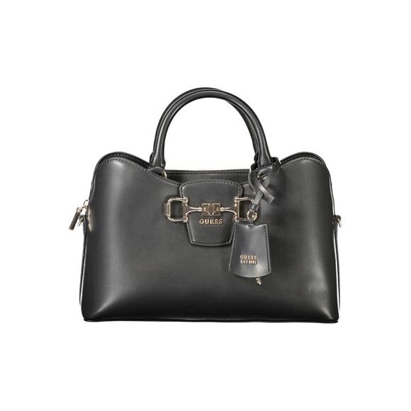 Guess Jeans Black Polyurethane Women's Women's Handbag